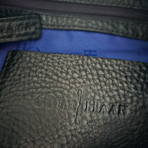 Cole Haan Black Pebbled Leather Hobo Bag - Picture 5 of 7